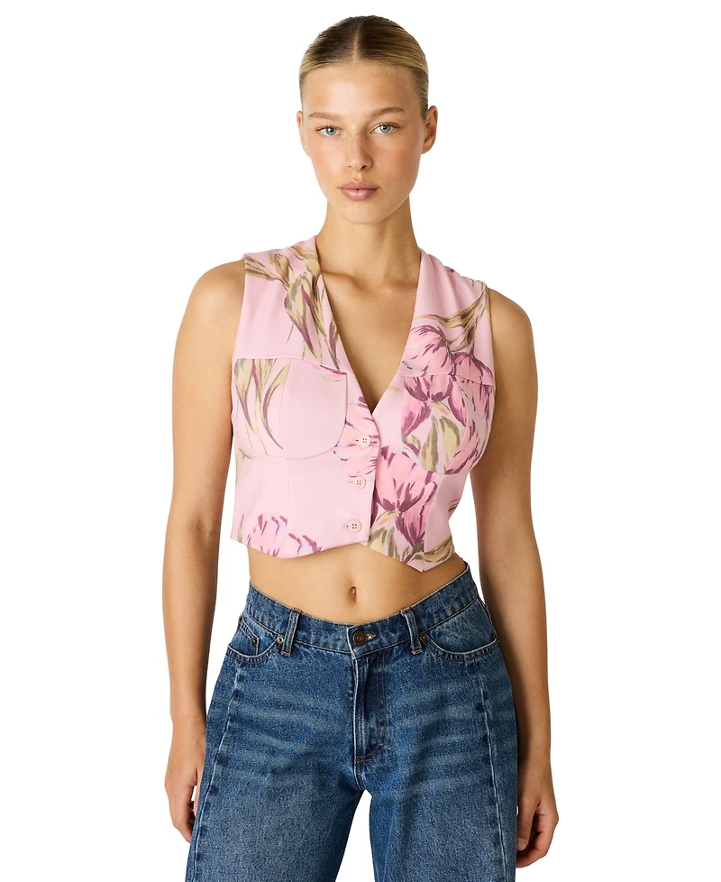 Steve Madden Women's Raleen V-Neck Vest