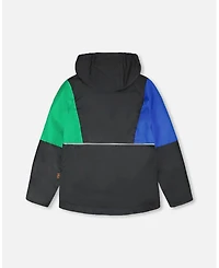 Deux par Big Boys 3-in-1 Two-Piece Mid-Season Outerwear Set Dinosaur Print