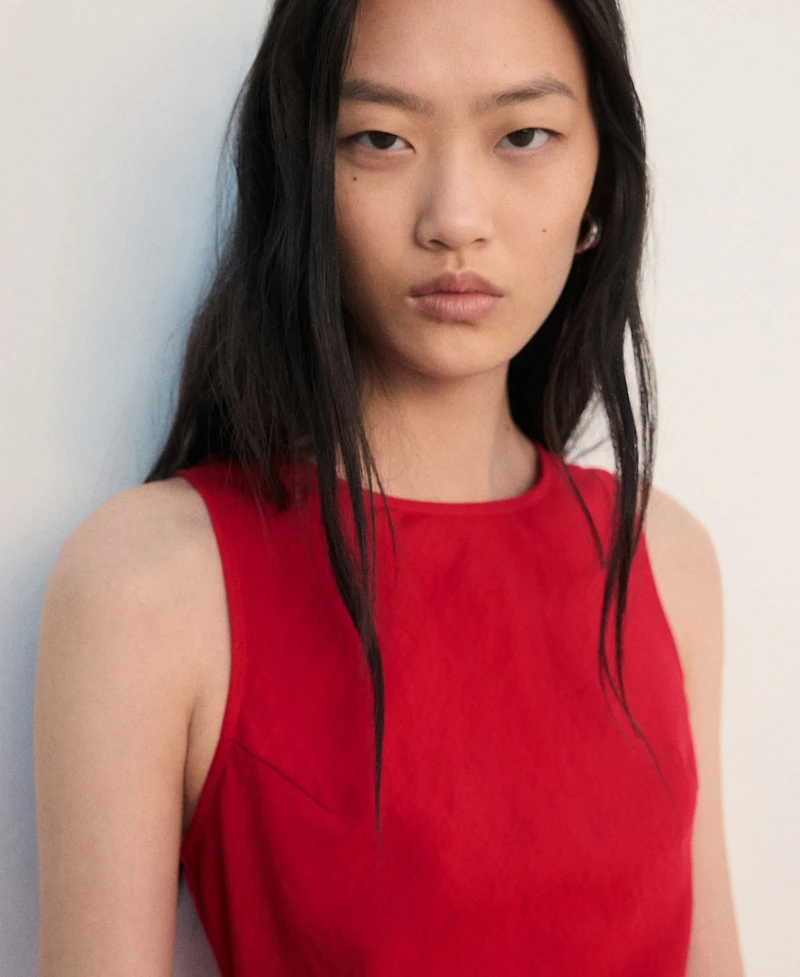 Mango Women's Flared Midi-Dress