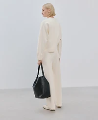 Mango Women's Straight-Fit Cotton Pants