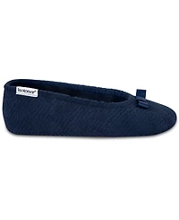 Isotoner Signature Women's Microterry Gemma Pillowstep Ballerina Slippers