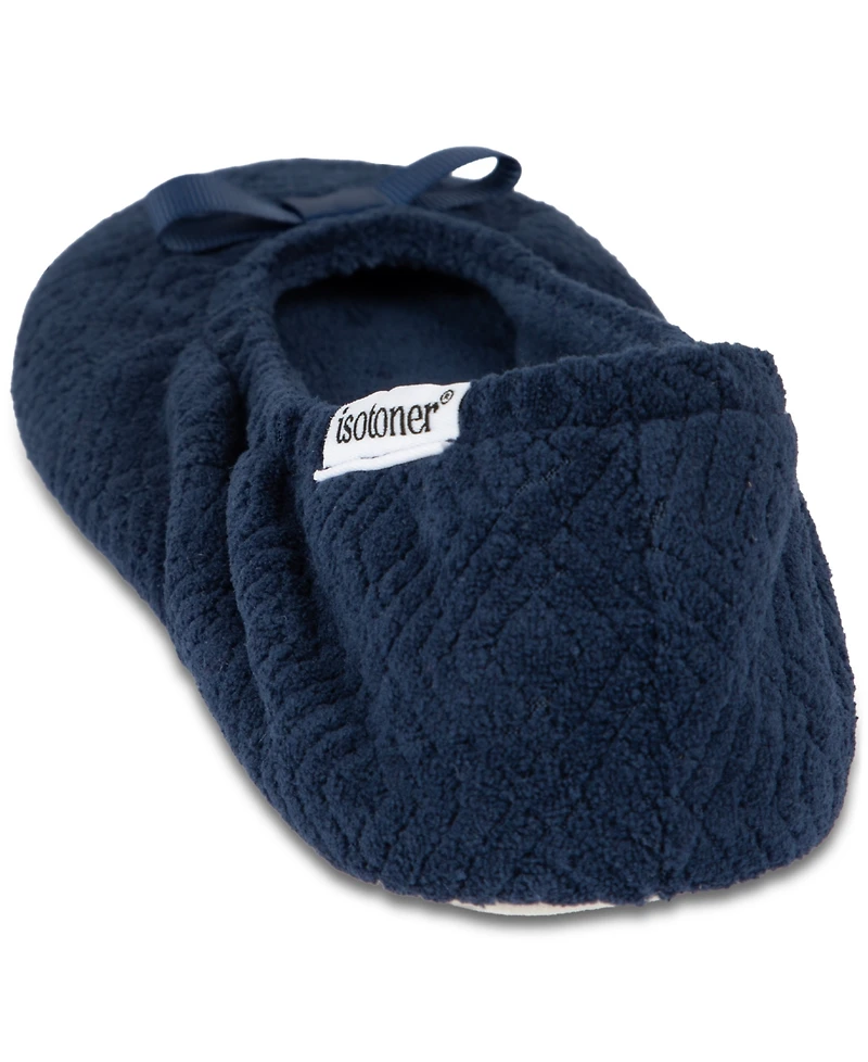 Isotoner Signature Women's Microterry Gemma Pillowstep Ballerina Slippers