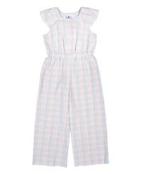 Florence Eiseman Big Girls Plaid Seersucker Jumpsuit