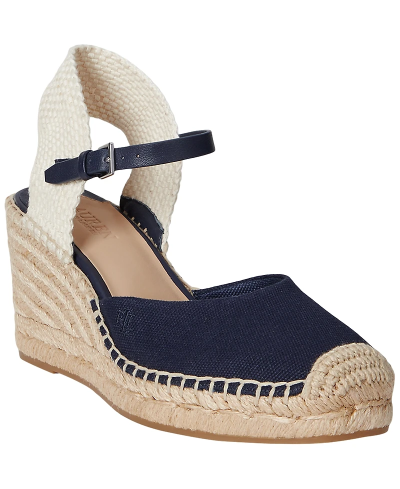 Lauren Ralph Women's Robby Canvas and Jute Espadrilles