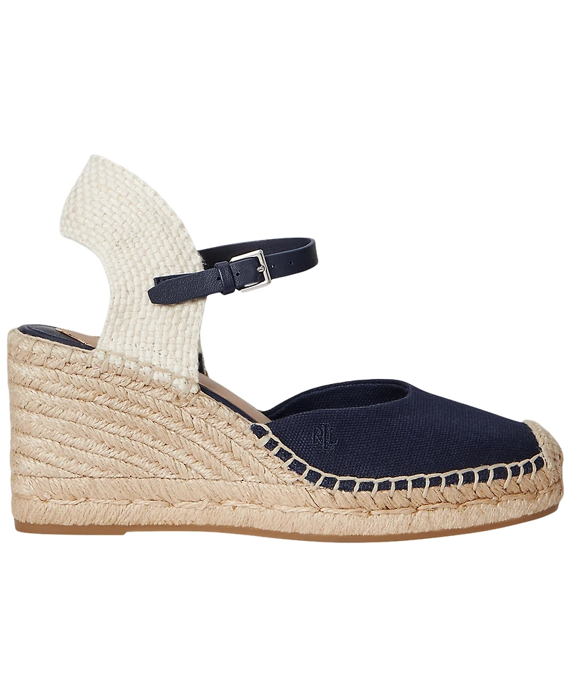 Lauren Ralph Women's Robby Canvas and Jute Espadrilles
