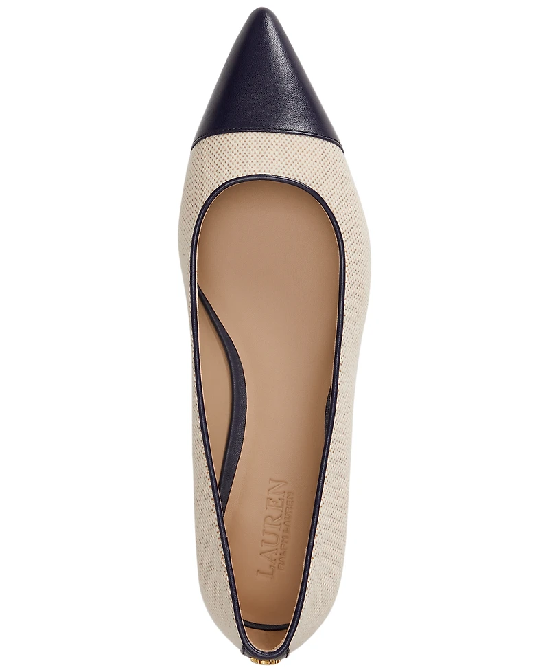 Lauren Ralph Women's Londyn Pointed Toe Ballet Flats