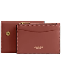 Coach Essential Leather Card Case Wallet