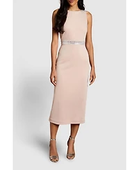 Coast Women's Embellished Waist Ponte Midi Dress