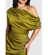 Coast Women's Satin One Shoulder Midi Dress