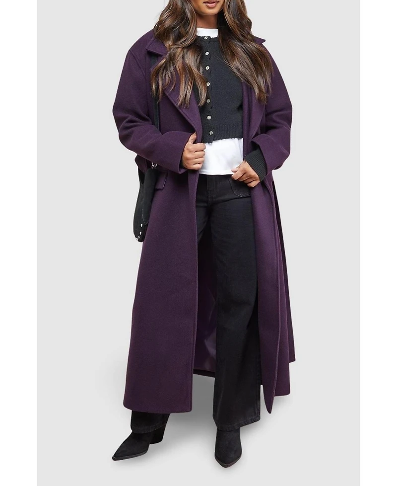 Oasis Women's Tie Belt Detail Midi Coat