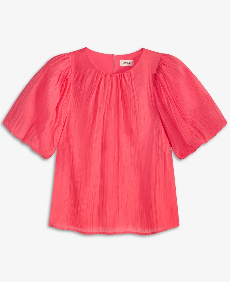 On 34th Women's Puff Sleeve Blouse, Macy's Exclusive