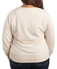 Hybrid Apparel Women's Peanuts Snoopy Gimme All The Love Valentine French Terry Long sleeve T-shirt