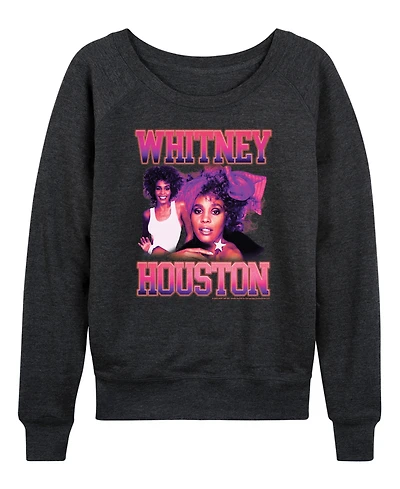 Hybrid Apparel Women's Vintage Whitney Houston French Terry Long Sleeve T-shirt