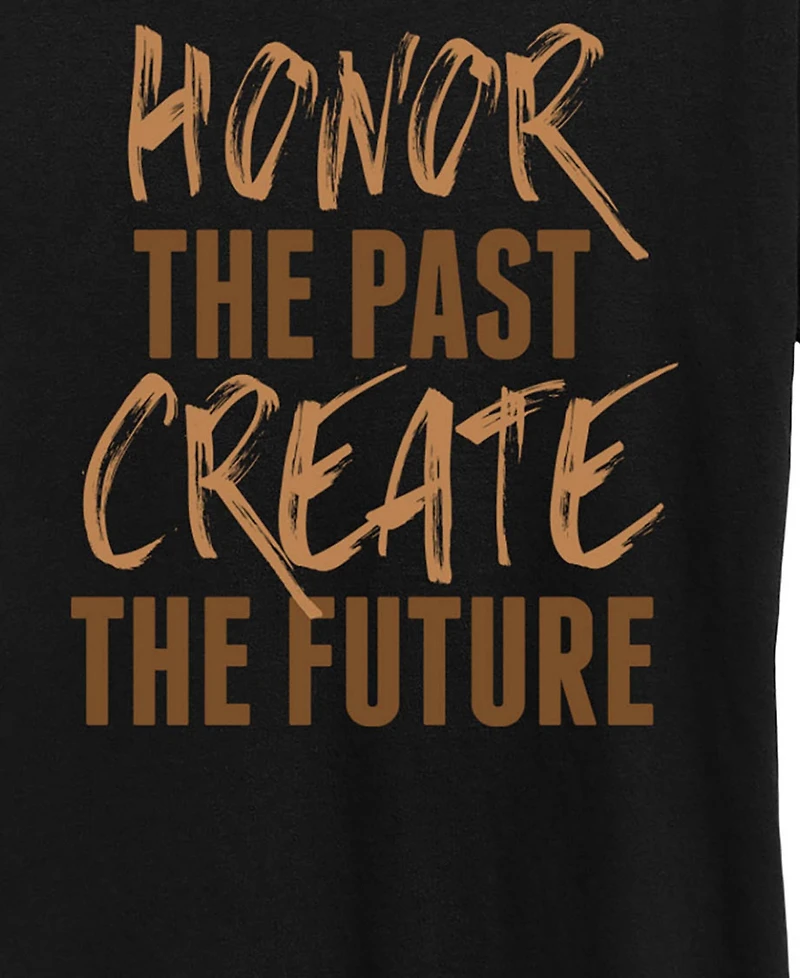 Hybrid Apparel Women's Instant Message Honor The Past Create Future Short Sleeve Graphic T-Shirt