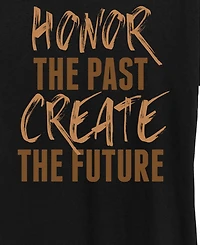 Hybrid Apparel Women's Instant Message Honor The Past Create Future Short Sleeve Graphic T-Shirt