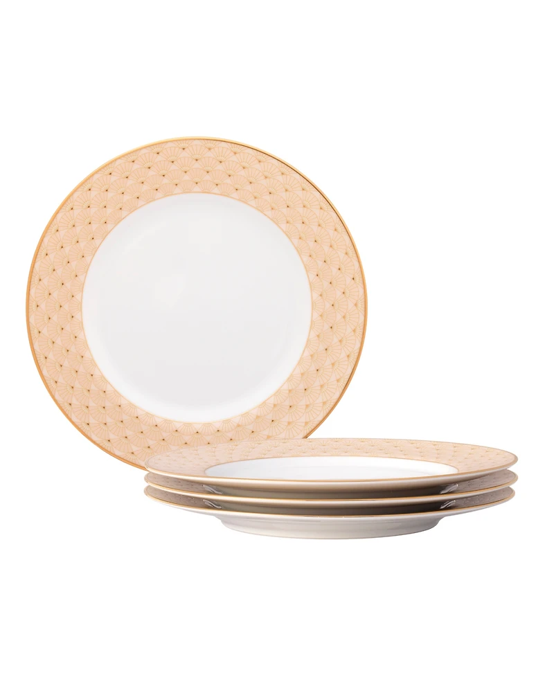 Noritake Trocadero Gold-Tone Salad Plates, Set of 4