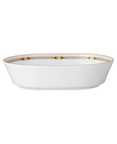 Noritake Empire 32 oz. Gold-Tone Oval Vegetable Bowl