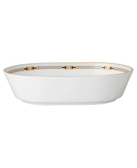 Noritake Empire 32 oz. Gold-Tone Oval Vegetable Bowl
