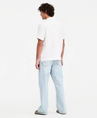 Sun Stone Mens Floral Embroidered Cotton Camp Shirt Wave Wash Baggy Jeans Macys Exclusive