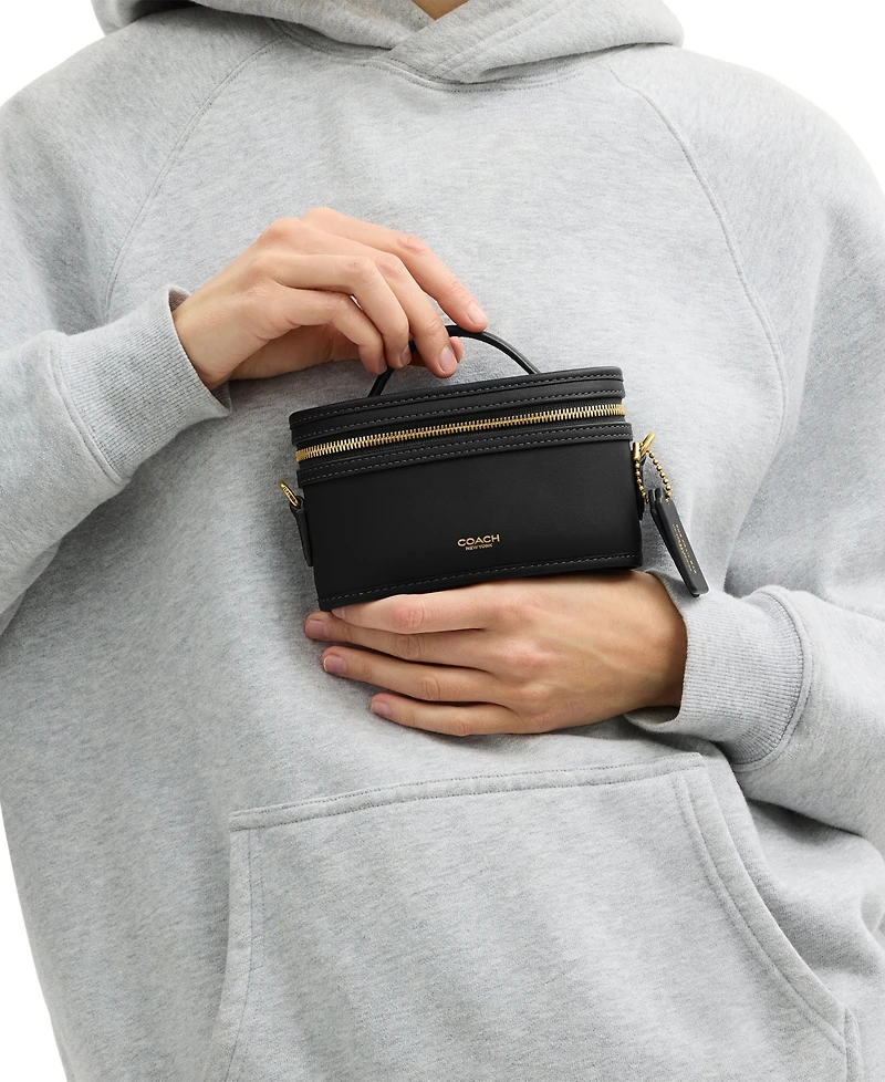 Coach Chain Strap Leather Mini Trail Bag