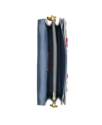 Coach Cherry Embroidered Denim Tabby Small Shoulder Bag