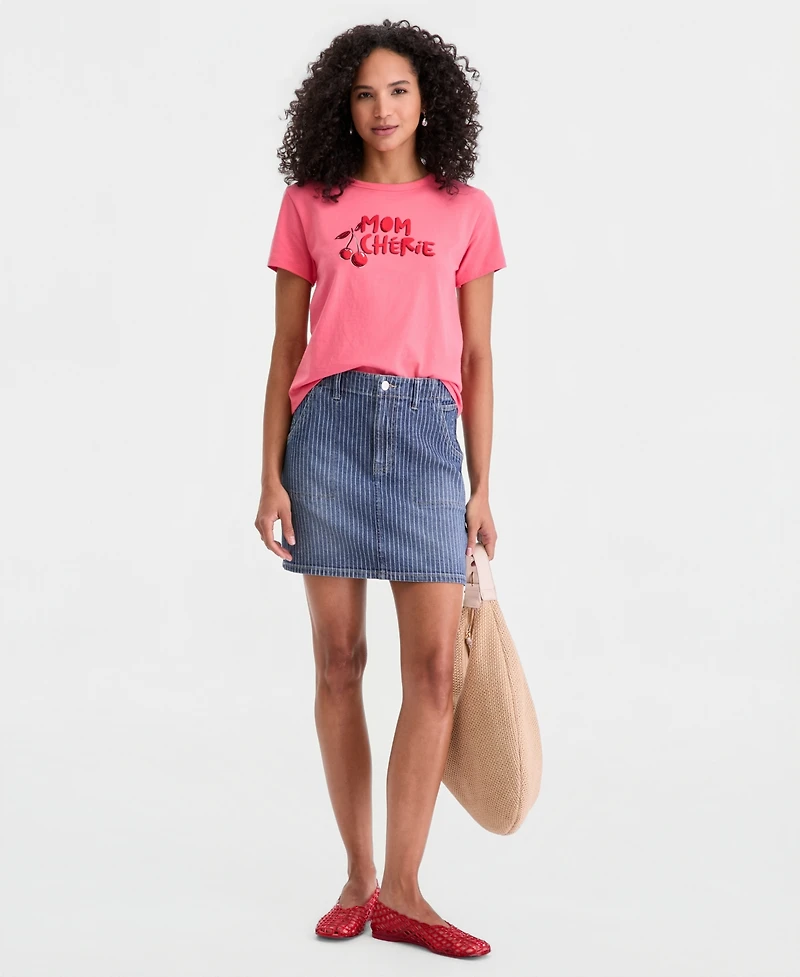 On 34th Women's Cotton Mom Cherie Graphic Tee, Macy's Exclusive
