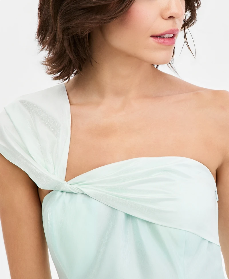 Donna Karan New York Women's Asymmetric-Neck One-Shoulder Gown