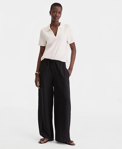 On 34th Women's High-Rise Pull Crepe Wide-Leg Pants, Macy's Exclusive '