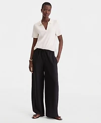 On 34th Women's High-Rise Pull Crepe Wide-Leg Pants, Macy's Exclusive '