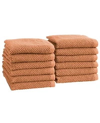 Linery & Co. Cotton Textured 12-Piece Washcloth Set