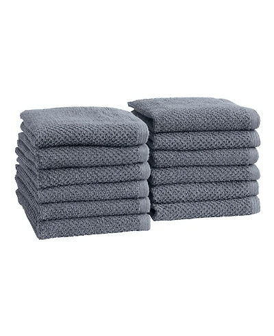 Linery & Co. Cotton Textured 12-Piece Washcloth Set