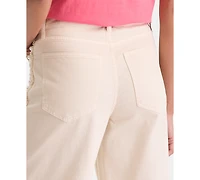 On 34th Women's High-Rise Cropped Faux-Pearl-Trim Jeans, Macy's Exclusive