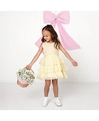Sweet Wink Little Girls Lemon Floral Tank Tutu Dress