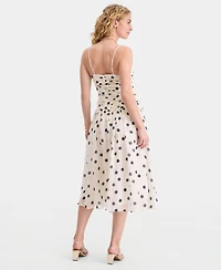 On 34th Women's Dot-Print Sweetheart-Neck Midi Dress, Macy's Exclusive