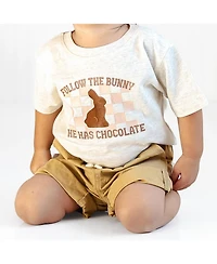 Sweet Wink Little Boys Easter Chocolate Bunny Short Sleeve T-Shirt