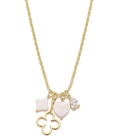Adornia Gold Clover Charm Necklace