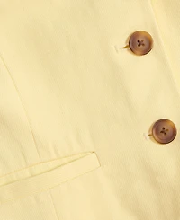 On 34th Women's Linen Blend V-Neck Button-Front Vest, Macy's Exclusive