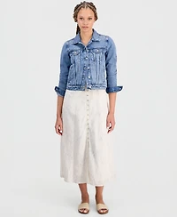 Lucky Brand Women's Tomboy Denim Trucker Jacket