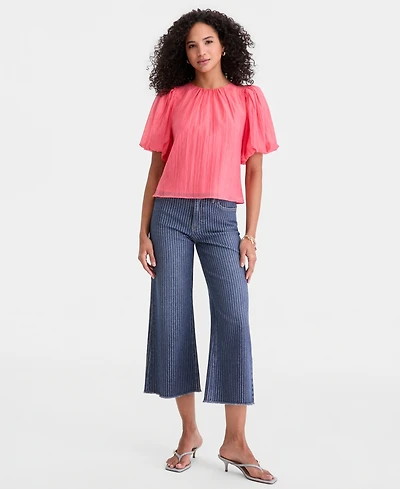 On 34th Women's Cropped Mid-Rise Relaxed Flared Jeans, Macy's Exclusive