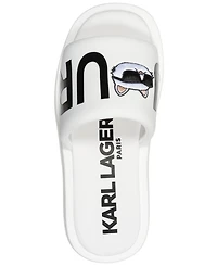 Karl Lagerfeld Paris Women's Opal Bonjour Platform Slide Sandals