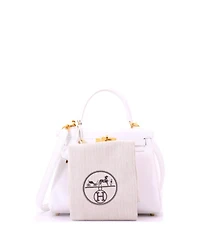 Pre-Owned HERMES Kelly 25 Handbag White Swift with Gold Hardware