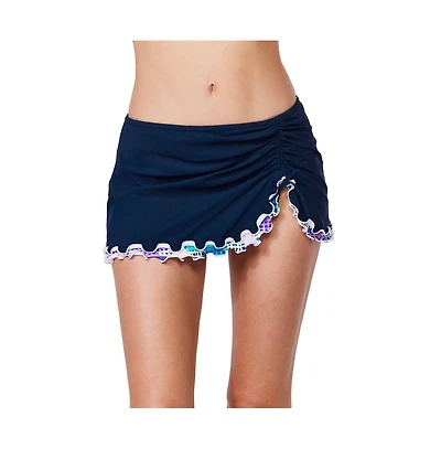 Profile by Gottex Women's Canva Tricolore Side Slit Skirt Swim Bottom