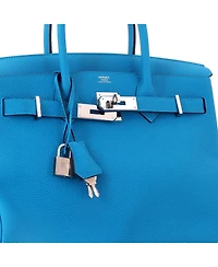 Pre-Owned HERMES Birkin Handbag Togo with Palladium Hardware