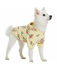 Blueberry Pet French Terry Knit English Rose Dog Sweatshirt and Hoodie