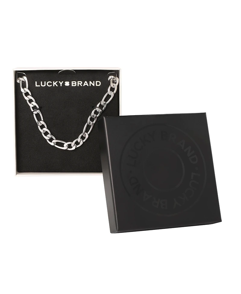 Lucky Brand Men s Figaro Chain Necklace, Silver Tone 22'' Links