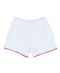 Florence Eiseman Little Girl Terry Shorts With Pom Poms