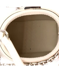 Pre-Owned Givenchy Micro Gv Shark Lock Bucket Bag Leather