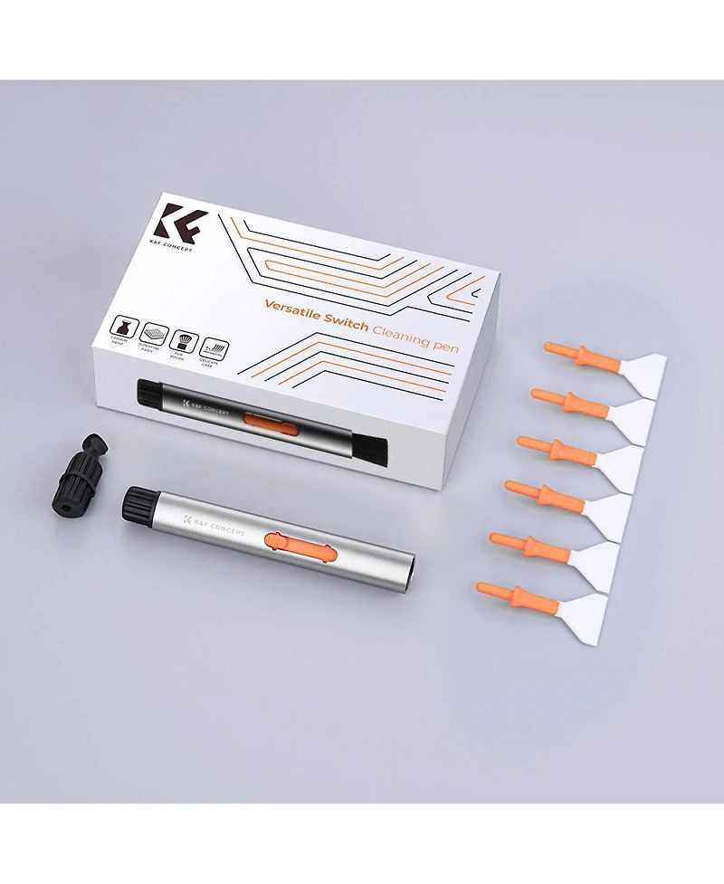 K&F Concept Versatile Switch Cleaning Pen Kit with 6x Full-Frame Sensor Cleaning Swab