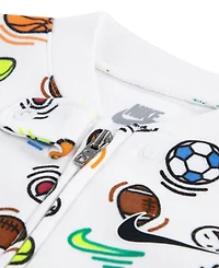 Nike Baby Boys' Sportball Printed Footed Coverall