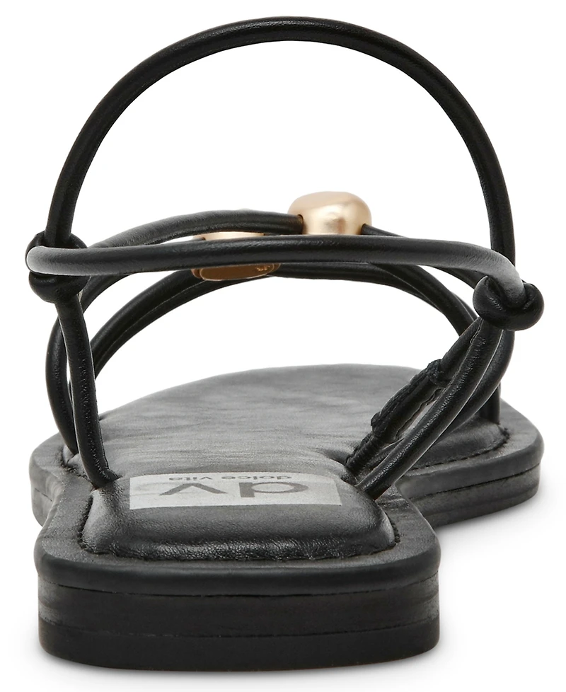 Dv Dolce Vita Women's Jaide Strapped Dome Studded Jewelry Strappy Gladiator Flat Sandals